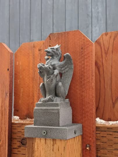 Amazon.com: GBL Gifts Gargoyle Fence Post Topper 4x4 PVC Vinyl or
